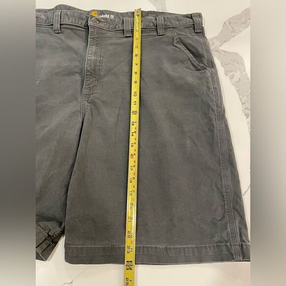 Carhartt Men's Shorts Relaxed Fit Carpenter Cargo Shorts Gray Sz 46 - Picture 5 of 7